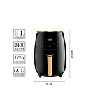 Horno Freidora De Aire Electrica 6l 2400w Airfryer Sin Aceit 3