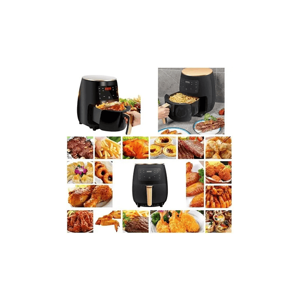 Horno Freidora De Aire Electrica 6l 2400w Airfryer Sin Aceit 5