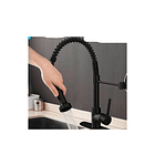 llave monomando lavaplatos flexible griferia cocina color black 3