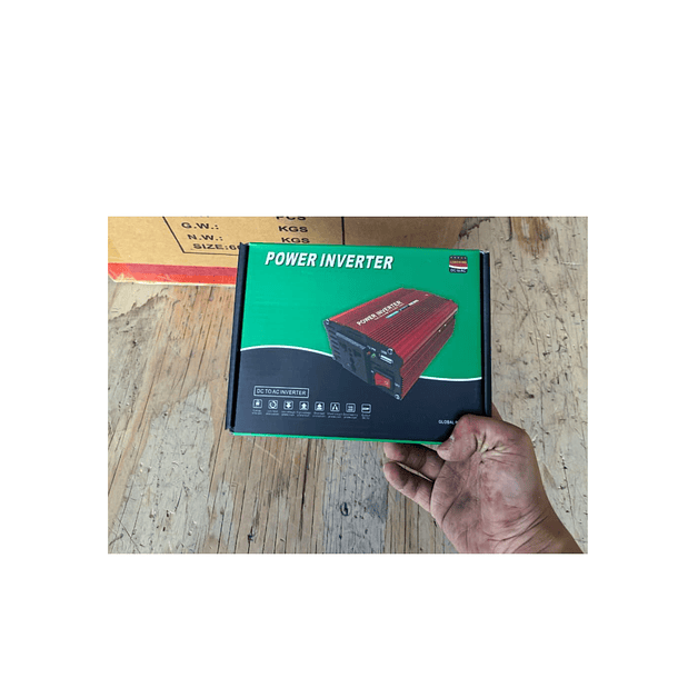 Inversor De Corriente 500w 12v A 220v | Transformador Auto Camioneta | Puerto Usb + Enchufe Universal | Onda Modificada  3