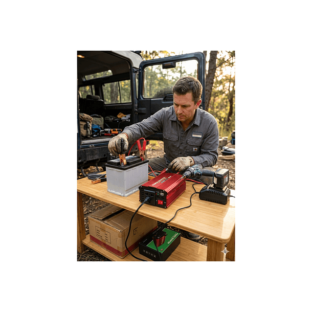 Inversor De Corriente 500w 12v A 220v | Transformador Auto Camioneta | Puerto Usb + Enchufe Universal | Onda Modificada  4