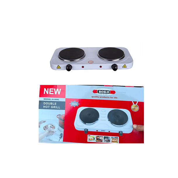 Cocinilla Eléctrica 2 Platos 2000w Doble Hot Grill Portatil 2