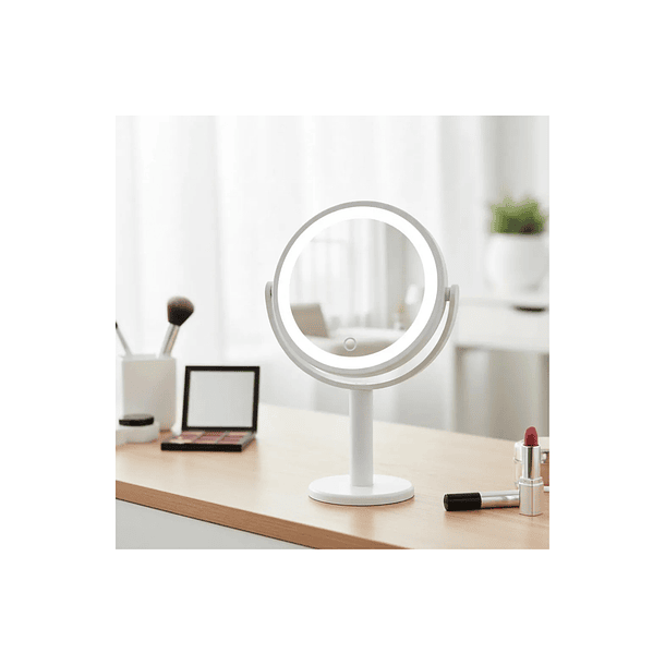 Espejo Cosmetiquero Con Luz Led De Mesa 3