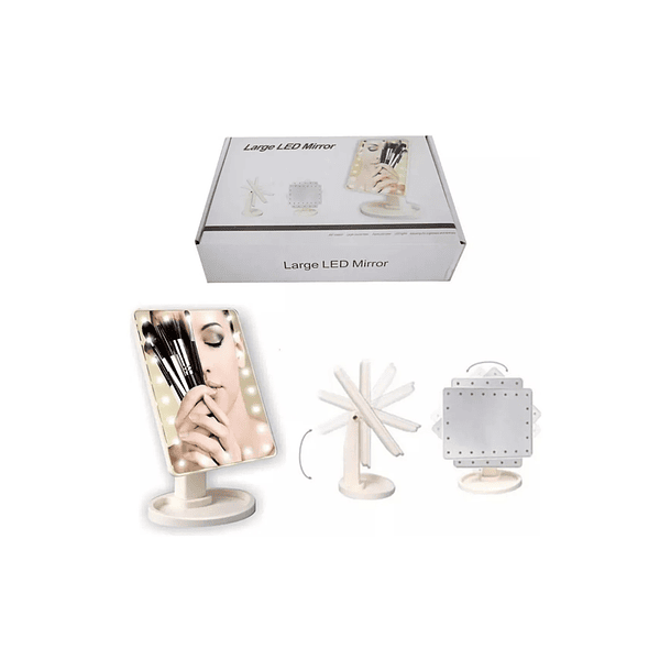 Espejo Maquillaje Con Luz Led Diseño Elegante Y Moderno 3