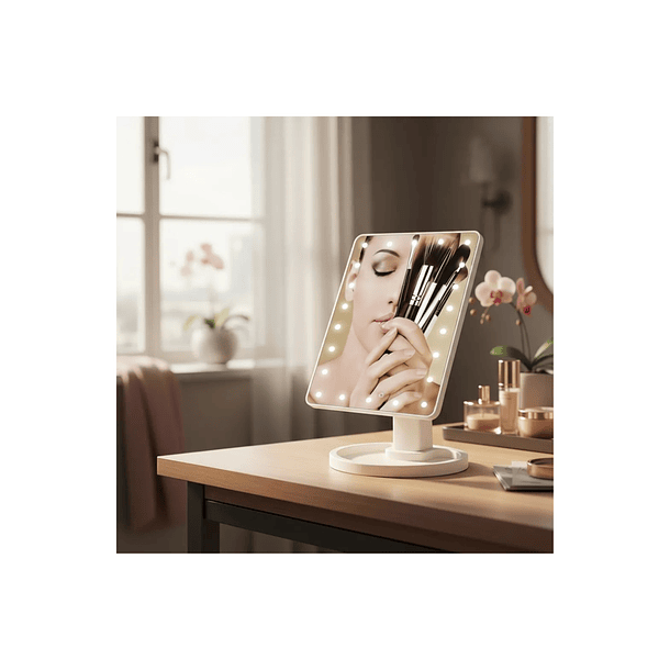 Espejo Maquillaje Con Luz Led Diseño Elegante Y Moderno 4