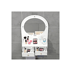 Repisa Organizadora De Baño Con Espejo Y Cajones 3
