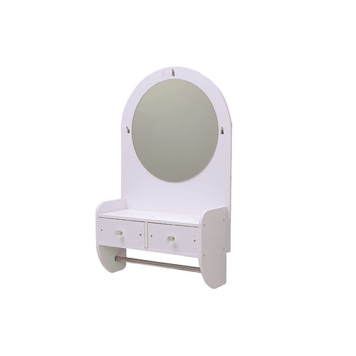 Repisa Organizadora De Baño Con Espejo Y Cajones