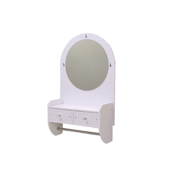 Repisa Organizadora De Baño Con Espejo Y Cajones 1