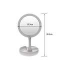 Espejo Con Luz Led Para Maquillaje Plegable + Aumento 2