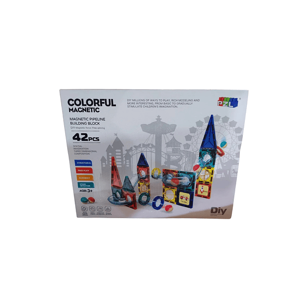 Juego Educativo Bloques Magnéticos Stem 42 Piezas 2