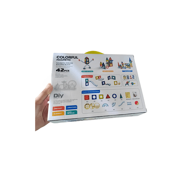 Juego Educativo Bloques Magnéticos Stem 42 Piezas 4