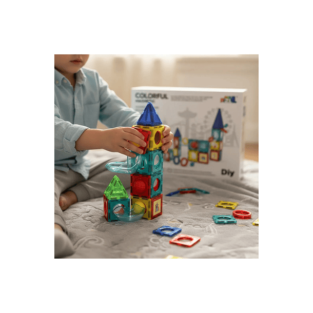 Juego Educativo Bloques Magnéticos Stem 42 Piezas 6
