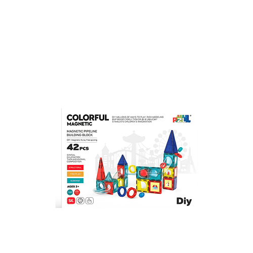 Juego Educativo Bloques Magnéticos Stem 42 Piezas