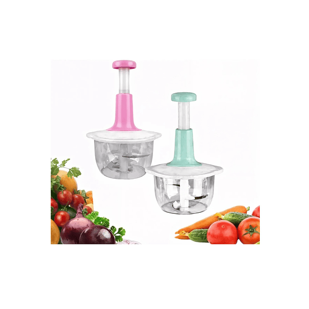 Picador De Verduras Manual Cortador Multifuncional 2 Litros 3