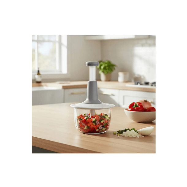 Picador De Verduras Manual Cortador Multifuncional 2 Litros 7