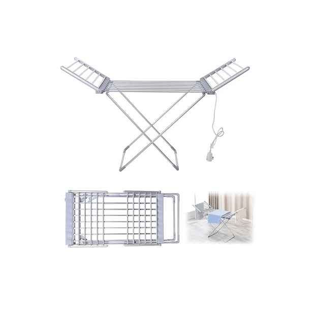 Tendedero Eléctrico Plegable | Secador Rápido De Ropa 18 Barras | Temperatura Ajustable 50-55° | Bajo Consumo 230W | Ideal Para Departamentos 1