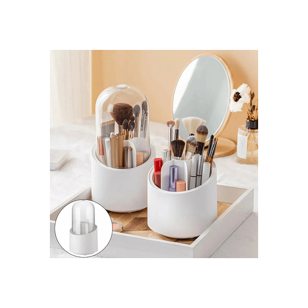 Organizador De Maquillaje Cosmetiquero Giratorio 360o 1