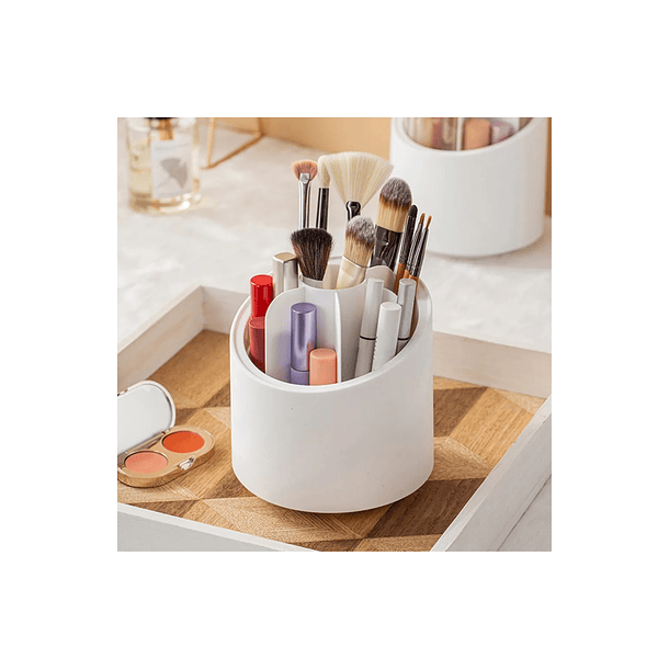 Organizador De Maquillaje Cosmetiquero Giratorio 360o 3