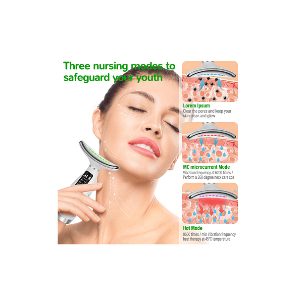 Masajeador Facial Reductor Papada Cuello Antiarrugas 7 En 1 4