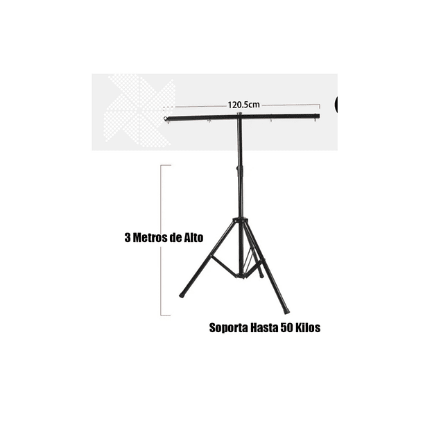 Soporte Tripode Para Iluminación Atril Para 6 Luces 3 Metros 3