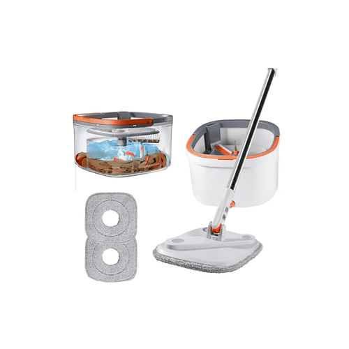 Mopa Trapeadora 360 Super Mop Lite | Sistema De Auto-Lavado Y Secado | Balde Con Centrifugado | Cabezal De Algodón Ultra Suave | Limpieza Eficiente Sin Esfuerzo