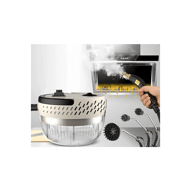 Limpiadora A Vapor Profesional 3000w | Alta Presión Y Temperatura | Estanque Gran Capacidad 1400ml | Desinfectante Multiuso Para Cocina, Baños Y Auto 3