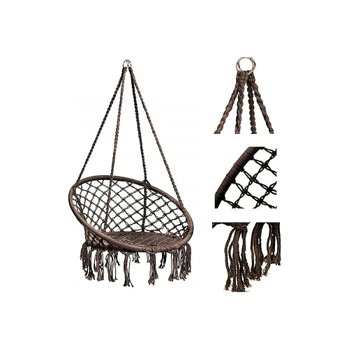 Silla Hamaca Colgante Jardín Terraza Columpio Tejido 