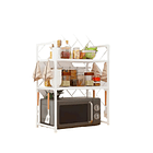Rack Estante Organizador De Cocina Para Microondas 3 Niveles Blanco  1