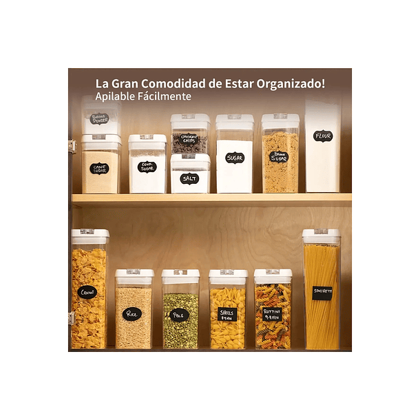 Set 7 Contenedores Super Hermeticos Envases Acrilicos  5