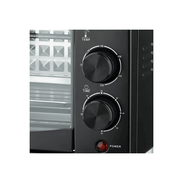 Horno Eléctrico De Mesa Negro Tostador 12l Raf 800w 5