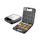 Maquina Para Mini Donas Raf R518 Postres Donuts Antiadherente 12pcs Color Negro 4