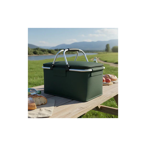 Canasto De Picnic Para 4 Personas Cesta Térmica Impermeable  2