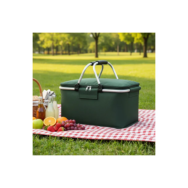 Canasto De Picnic Para 4 Personas Cesta Térmica Impermeable  3