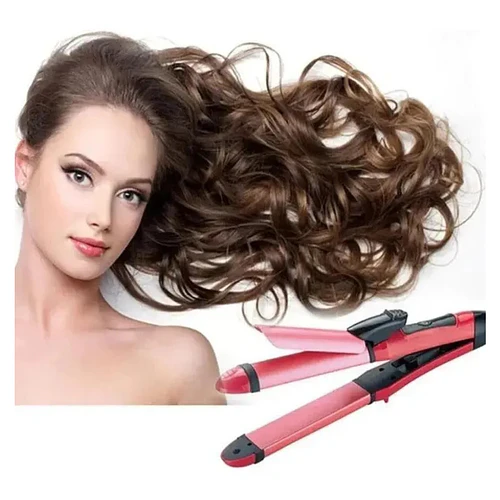 Alisador Y Rizador De Cabello Profesional 2 En 1 Sk-722