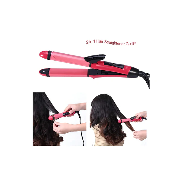 Alisador Y Rizador De Cabello Profesional 2 En 1 Sk-722 3