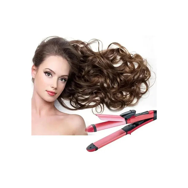 Alisador Y Rizador De Cabello Profesional 2 En 1 Sk-722 5