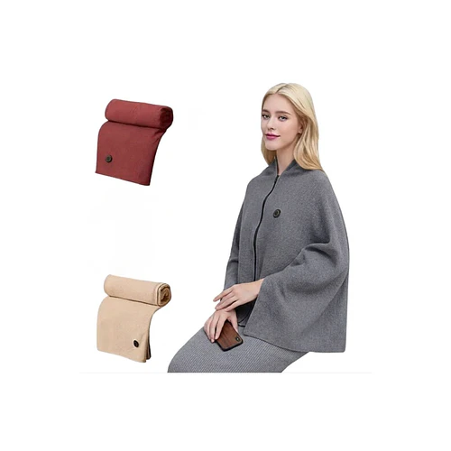 Manta Chal Con Calefacción Usb Portátil Eléctrica 2 En 1