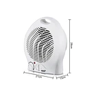 Ventilador Calefactor Eléctrico RAF R.1180 | Potencia 2000W | Termostato Ajustable | Cobertura hasta 15 m² | Protección contra Sobrecalentamiento PTC | Diseño Compacto y Silencioso 3