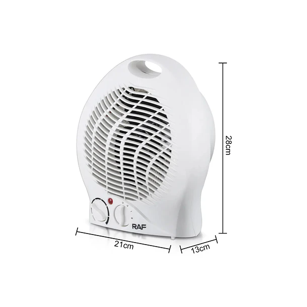 Ventilador Calefactor Eléctrico RAF R.1180 | Potencia 2000W | Termostato Ajustable | Cobertura hasta 15 m² | Protección contra Sobrecalentamiento PTC | Diseño Compacto y Silencioso 3