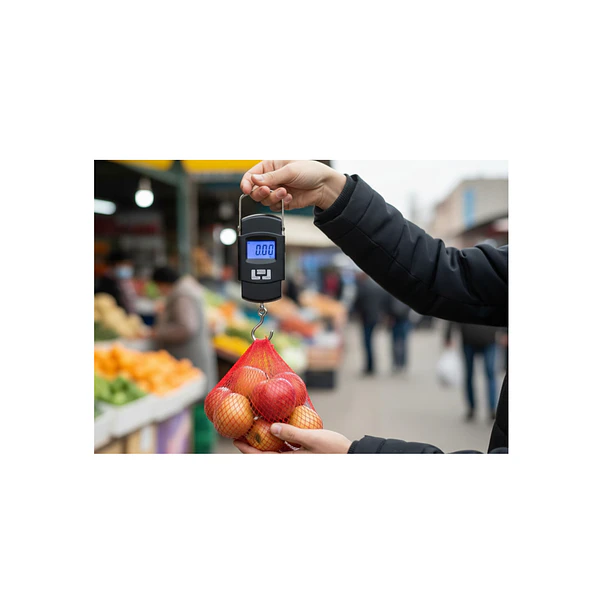 Mini Balanza Portatil Pantalla Lcd Con Gancho De Acero 3