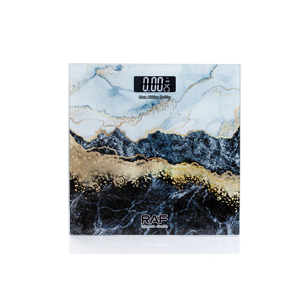 Báscula De Baño Digital Efecto Mármol Capacidad 180k 4