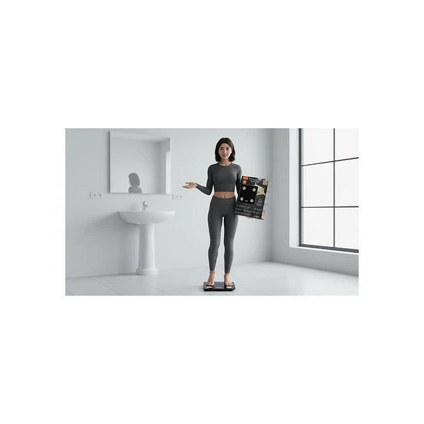 Báscula De Baño Digital | Alta Precisión 180kg Pantalla Led 4