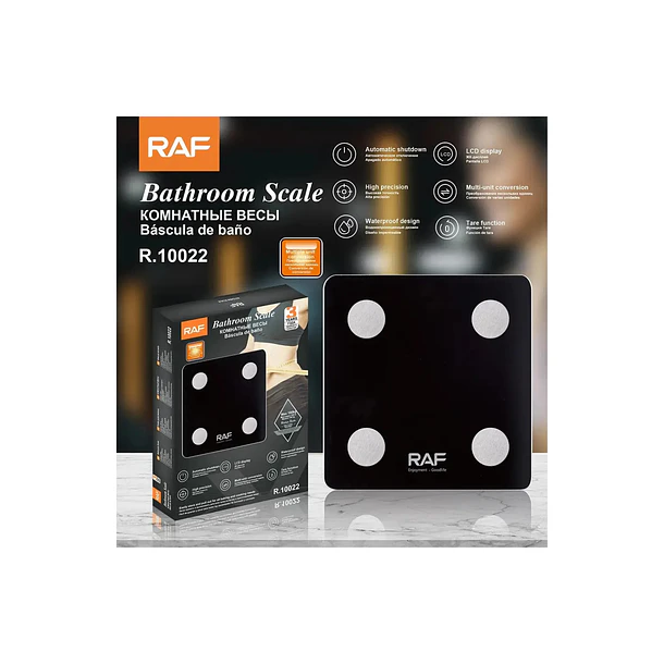 Báscula De Baño Digital | Alta Precisión 180kg Pantalla Led 6