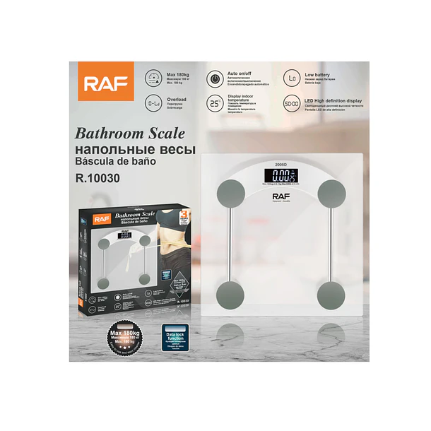 Báscula De Baño Digital Raf R.10030 | Cristal Templado 180k 3