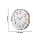 Reloj De Pared Silencioso Redondo Diseño Elegante 30cm de diametro 3