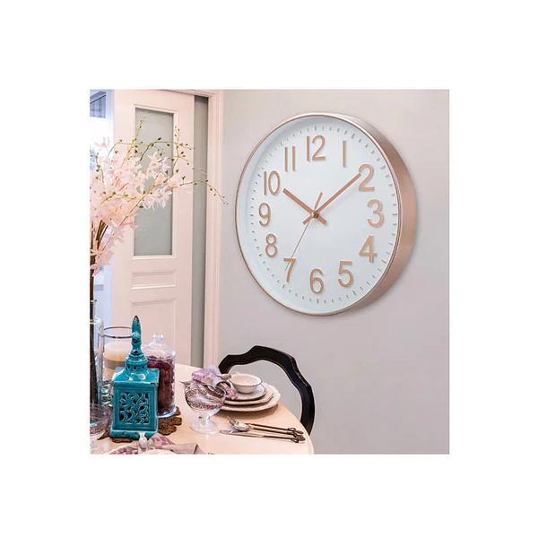 Reloj De Pared Silencioso Redondo Diseño Elegante 30cm de diametro 4