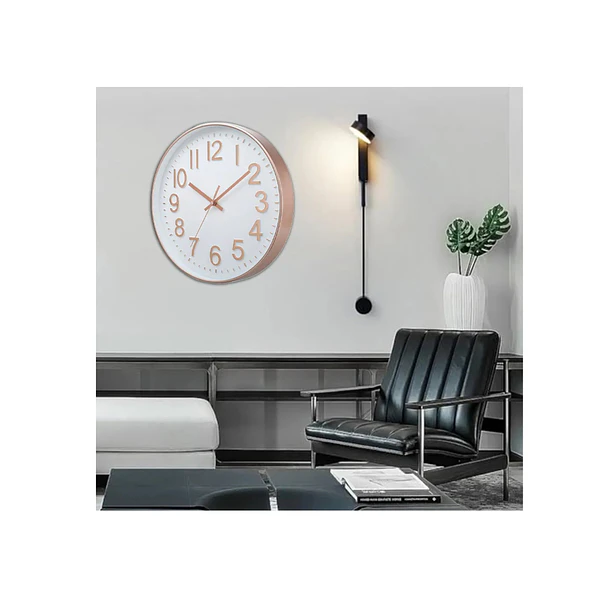 Reloj De Pared Silencioso Redondo Diseño Elegante 30cm de diametro 5
