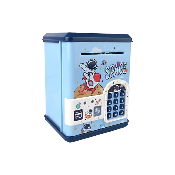 Alcancía Electrónica Infantil Con Clave Digital Y Huellas 3