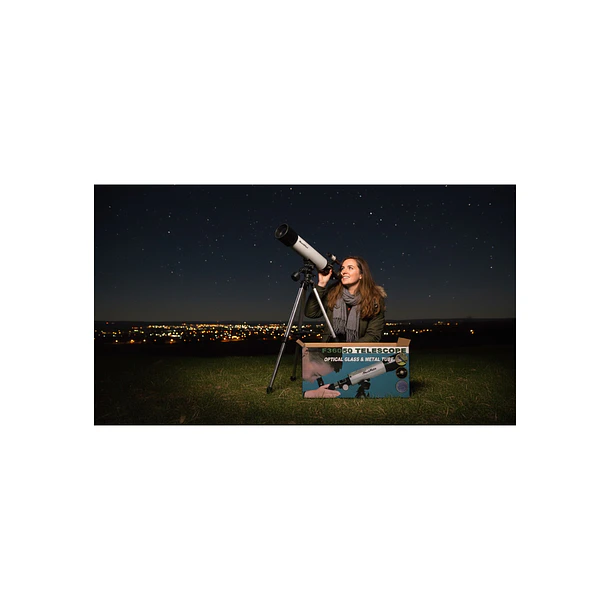 Telescopio Astronómico F36050 Lentes De Cristal Óptico 2