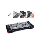 Cocina a Gas Portátil Doble Quemador Camping y Outdoor 3